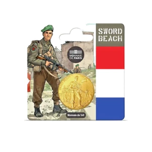 80 ans du D-DAY Monnaie de 1/4€ - Sword Beach - millésime 2024 - Imagen 1 de 3