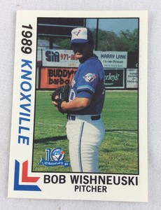 1989 Knoxville Blue Jays-Southen League BEST Baseball Card-Bob Wishneuski