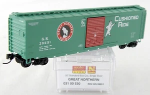 N Scale 50' Standard Box Car, Single Door - Great Northern #39651 - MTL 03100530 - Picture 1 of 2