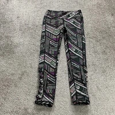 Женские компрессионные леггинсы Gaiam XS разноцветные геометрические для активного занятия йогой в тренажерном зале 25x23 - Изображение 1 из 4