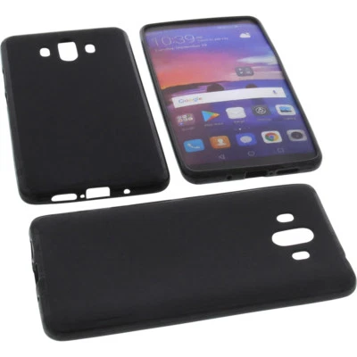 Funda Para Huawei Mate 10, Funda Protectora TPU De Goma Negra - Imagen 1 de 4