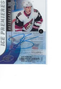  2015-16 Upper Deck Ice Premieres Autographs #IPA-HS Henrik Samuelsson 233/499! - Bild 1 von 1