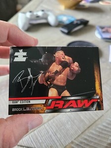 2002 FLEER BROCK LESNAR ROOKIE CARD #19 WWE RAW VS SMACKDOWN