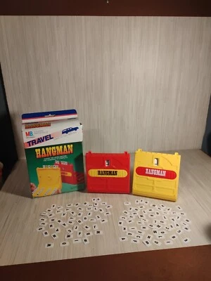 Hangman Mini Board Game Milton Bradley Travel 1987 - Image 1 of 4