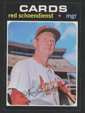 1971 Topps Red Schoendienst St. Louis Cardinals #239 NM