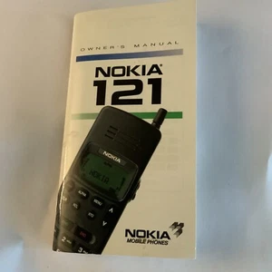 Vintage Instructions Manual For Black Nokia Mobile Cell Phone 121 Free Shipping - Picture 1 of 4