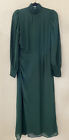 New Reformation Aude High-Neck Midi Dress In Green Size 8 $278