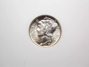 1943 "D" Mercury SILVER Dime 10c NGC MS66 FB #031 *FULL BANDS* *ERROR LABEL* - Picture 1 of 5