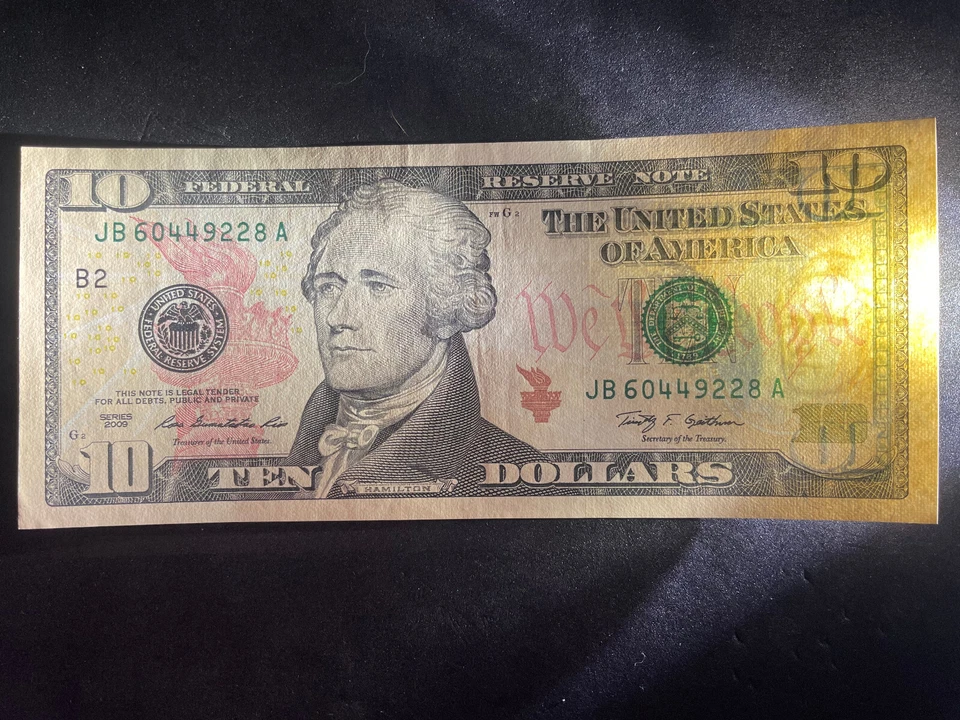 2009 United States Ten Dollars $10 "2 running no" AU - AUNC - Image 1 of 4