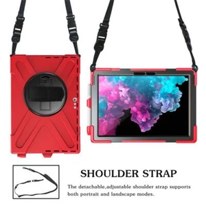 For Microsoft Surface Pro 4/Pro 5/6/Go Case Hybrid Armor Shockproof Stand Cover - Picture 1 of 20