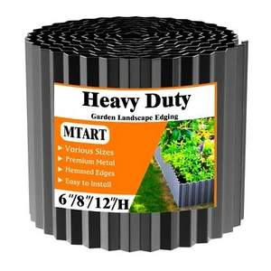 Corrugated Metal Edging for Landscaping Sturdy Garden Edging Border for Flowe... - Picture 1 of 7