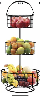 Nuevo soporte para cesta de frutas y soporte decorativo Sorbus de 3 niveles para encimera Foto 1 de 4