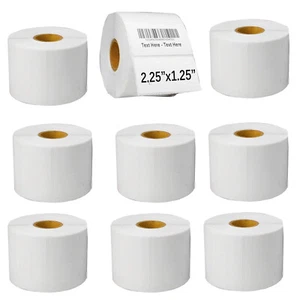9000 Direct Thermal Barcode UPC Labels 2.25"x1.25" Zebra LP2844 ZP450 GX430t - Picture 1 of 5
