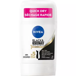 Nivea Black & White Invisible Silky Smooth Anti-Perspirant Stick Quick 51g NEW - Picture 1 of 1