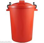COLOURED DUSTBINS - RED, YELLOW, ORANGE, BLUE, PINK, PURPLE, GREEN, LIME, GREY