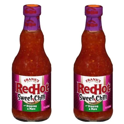 2er Pack Frank's RedHot Sweet Chili Hot Sauce Hot Sauce 12 fl oz Flasche Huhn - Bild 1 von 4