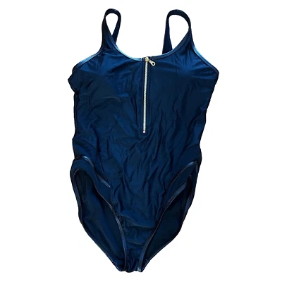 Trajes de baño Gabi Fresh para todos una pieza 20D/DD cuero negro ribete malla elástica Foto 1 de 4