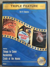Sci-Fi Triple Feature - Volume 1 (DVD, 2002, 3-Disc Set) Rocket Ship Things Come