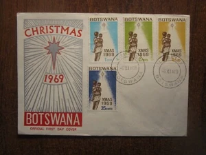 Botswana Christmas 1969 cubierta FDC - Imagen 1 de 1