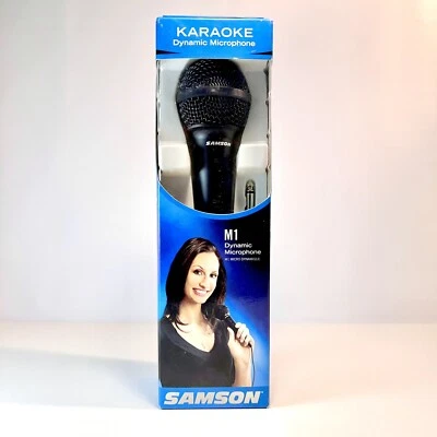 Samson M1 Karaoke Dynamic Microphone Plug-in Black NEW - Image 1 of 4