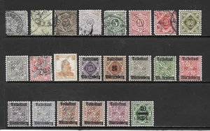 WURTTEMBERG VARIOUS MH/USED POSTAGE & OFFICIAL ISSUES 1875 - 1919 - Picture 1 of 2