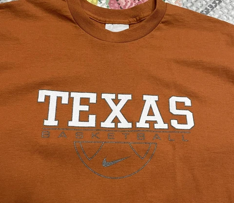 Vintage NIKE Elite Texas Longhorns Basketball Team T Shirt Mens Medium Orange M Cover