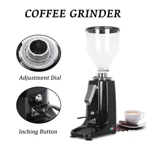 60mm flat Burr Electric Coffee Grinder for Espresso 2000rpm Commercial Bean Mill - Picture 1 of 8