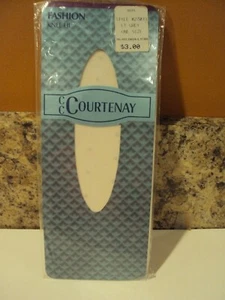 Vintage CC Courtenay LT Grey Polka Dot knee hi stockings 8.5-11 Style #27033 USA - Picture 1 of 4