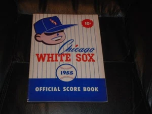 1956 WHITE SOX BASEBALL PROGRAM VS RED SOX PIERCE WINS 20TH OF YEAR - Picture 1 of 3