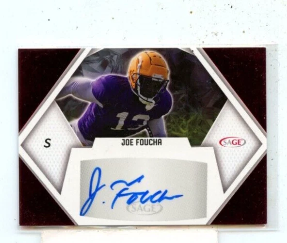 JOE FOUCHA 2023 Sage  Autograph AUTO #A-JF LSU Rookie - Image 1 of 1