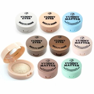 W7 Baked Eyeshadow Yummy Eyes Mono Shadow Highly Pigmented Shimmer or Matte - Image 1 of 2