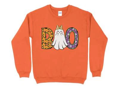 Cat Хэллоуин толстовка, бу, рубашка для Хэллоуина, Хэллоуин ворота - Изображение 1 из 4