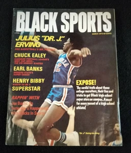 JULIUS ERVING BLACK SPORTS MÄRZ 1973 VINTAGE SPORTMAGAZIN EALEY BANKS BIBBY - Bild 1 von 5