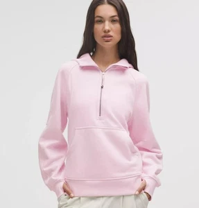 lululemon Scuba Oversized Half-Zip Hoodie Long blissful pink - Picture 1 of 4