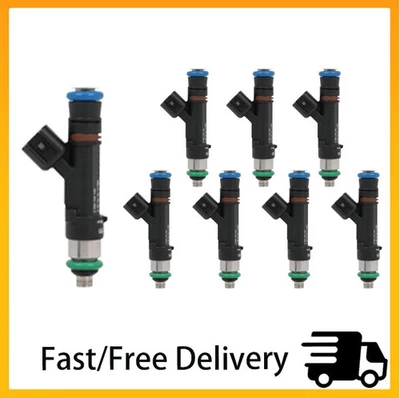 Juego de 8 inyectores de combustible FJ1007 para Ford E-150 E-250 2009-2014 5,4 L V8 9C2Z9F593A Foto 1 de 4