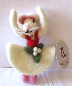 Amica Feltro e Lana Piccolo Topolino Balletto Decorazione Natalizia Addobbo - Foto 1 di 3