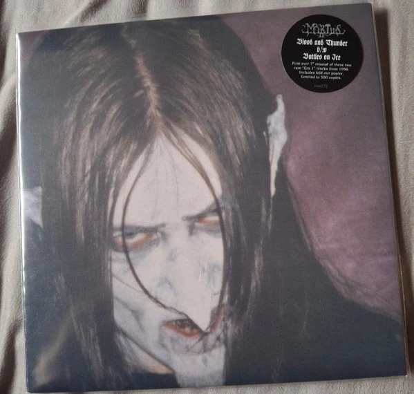 Mortiis - Blood And Thunder / Battles On Ice 7" EP - Colored Vinyl Dungeon Synth - Image 1 of 1
