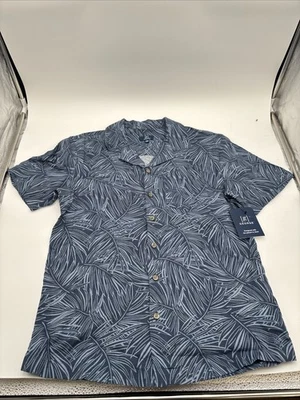 Camisa George Hombre Pequeña (34-36) Azul Informal Con Botones Manga Corta Foto 1 de 4