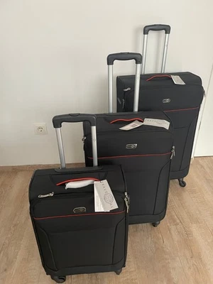 Travel Pal Reise Weich Gepäck Koffer Trolley 3er- Set TORONTO schwarz - Bild 1 von 4
