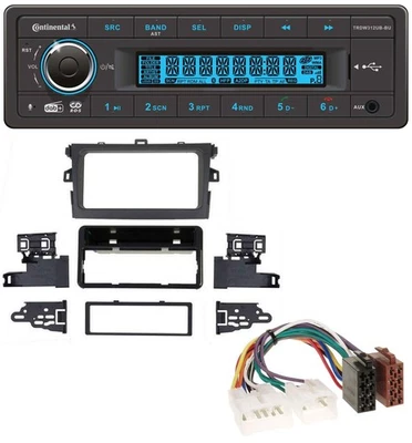 Continental MP3 DAB USB Bluetooth Autoradio für Toyota Corolla 2009-2012 silber - Bild 1 von 4