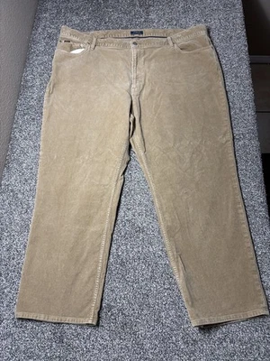 Polo Ralph Lauren Corduroy Pants Mens 48x30 Big Khaki Beige Brown - Image 1 of 4