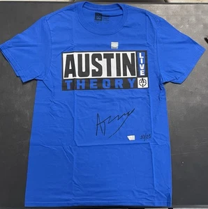 Fanatics Under Wraps Austin Theory T-Shirt Sz M SIGNED AUTOGRAPH FANATICS CERT - Picture 1 of 6