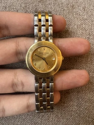 Vintage Favre Leuba Geneve 2/Tone Gold Ladies Watch Luxury Quartz, 46200  - Image 1 of 4