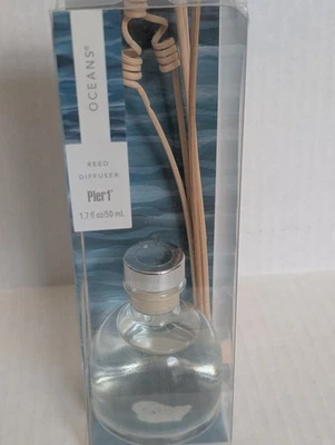 New Pier 1 Imports Oceans Mini Reed Diffuser Oil Set 1.7 Fl Oz HTF NIP - Image 1 of 2