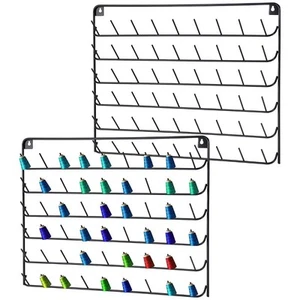 Thread Holder Wall Mounted Thread Storage Metal Portable Embroidery Thread Rack - Picture 1 of 15