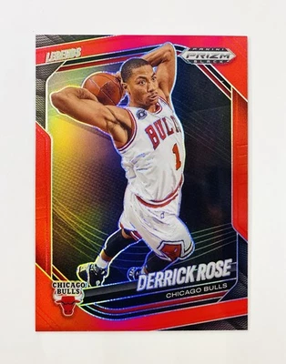 2024-25 NBA Panini Prizm Black Derrick Rose RED PARALLEL Card 181/299 Bulls - Image 1 of 2