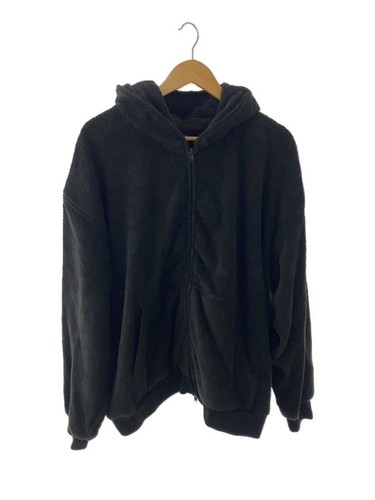 FELPA CON CAPPUCCIO E ZIP IN COTONE BALENCIAGA XXS Nera 794795 Usata