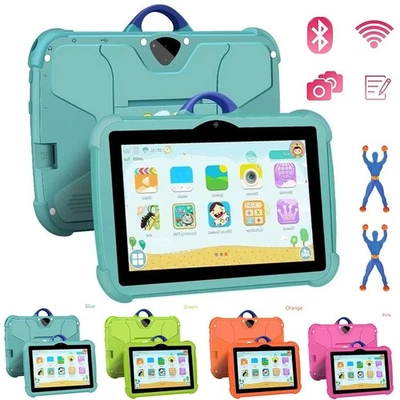 NEW Kids Tablet 7 Inch, Android, 4GB+64GB Storage, Bundle, WIFI, Free Case 2025 - Image 1 of 4