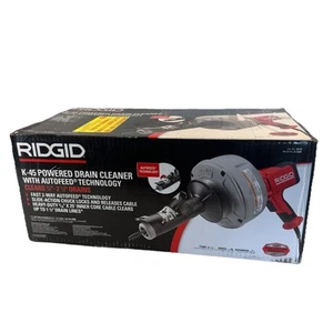 Limpiador de drenaje eléctrico RIDGID K-45AF con tecnología de alimentación automática 35473 - Imagen 1 de 10