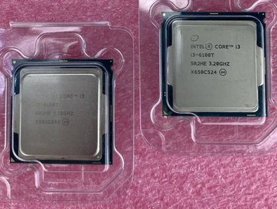Intel Core i3-6100T CPU Processor 3.20GHz LGA1151 SR2HE Lot Of  2 - Image 1 of 2